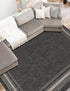 Terrace Fringe Collection Area Rug - Veranda (Black)