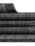 Terrace Fringe Collection Area Rug - Veranda (Black)