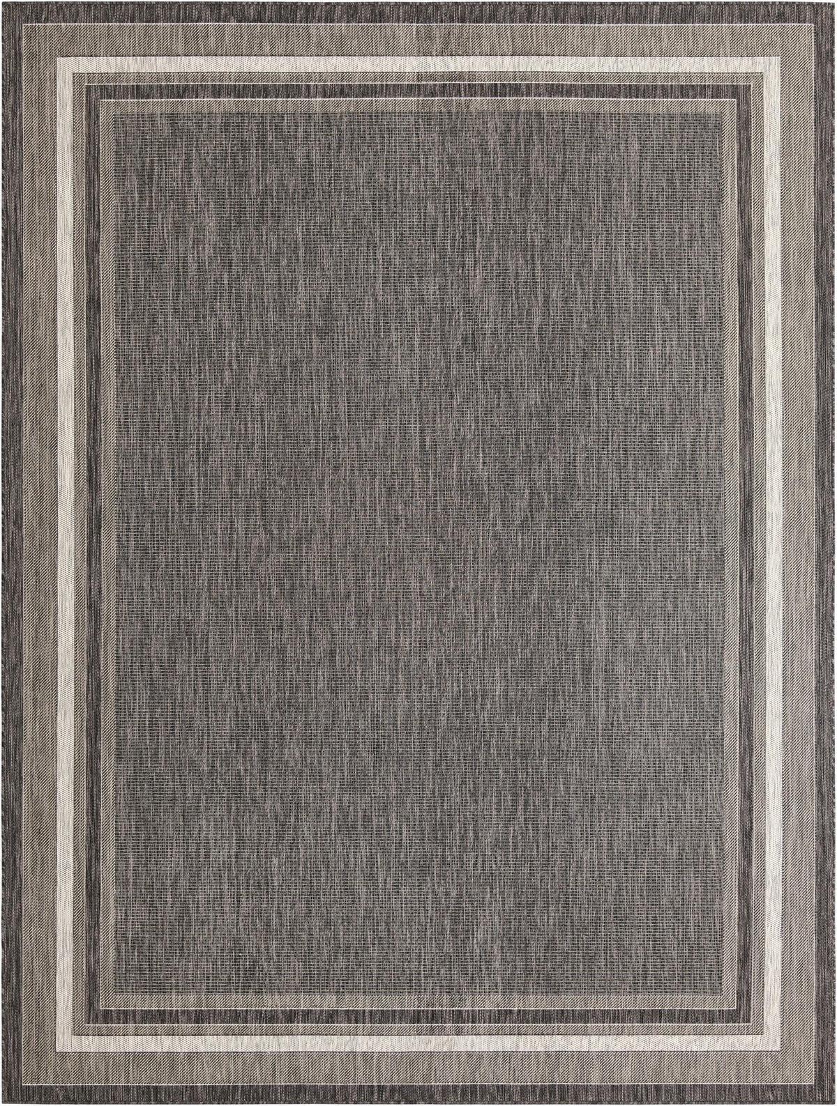 Patio Perimeter Collection Area Rug - Veranda (Black) Rectangle Black Main