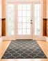 Seaside Lattice Collection Area Rug - Arbor (Black)