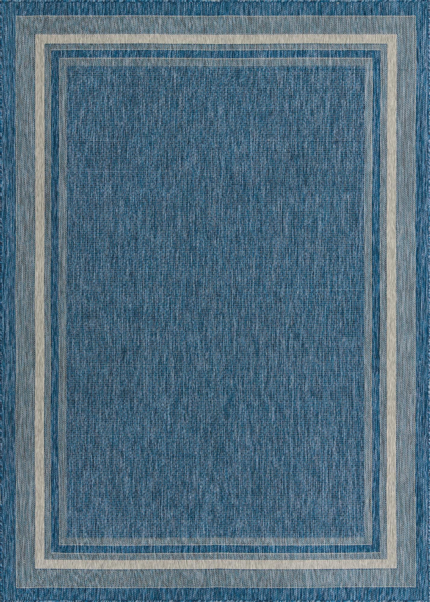 Terrace Fringe Collection Area Rug - Veranda (Blue)