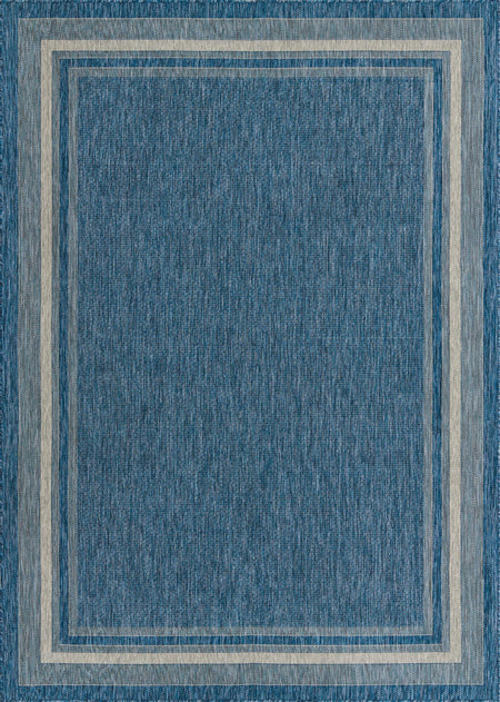 Terrace Fringe Collection Area Rug - Veranda (Blue)