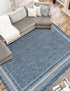 Terrace Fringe Collection Area Rug - Veranda (Blue)