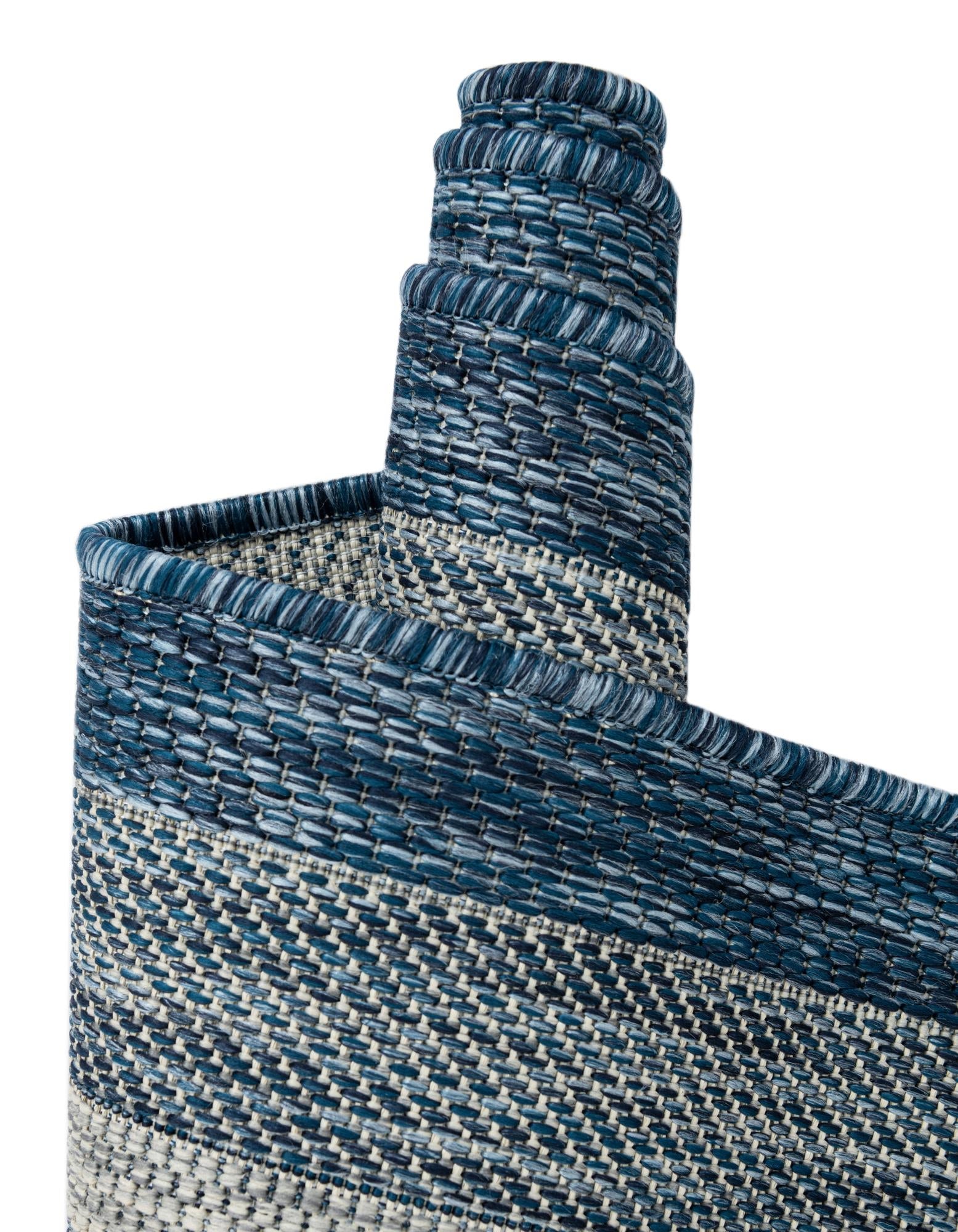 Terrace Fringe Collection Area Rug - Veranda (Blue)