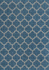 Seaside Lattice Collection Area Rug - Arbor (Navy Blue)