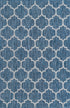 Seaside Lattice Collection Area Rug - Arbor (Navy Blue)