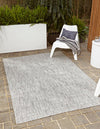 Patio Perfection Collection Area Rug - Veranda (Light Gray) Rectangle Light Gray  lifestyle 0