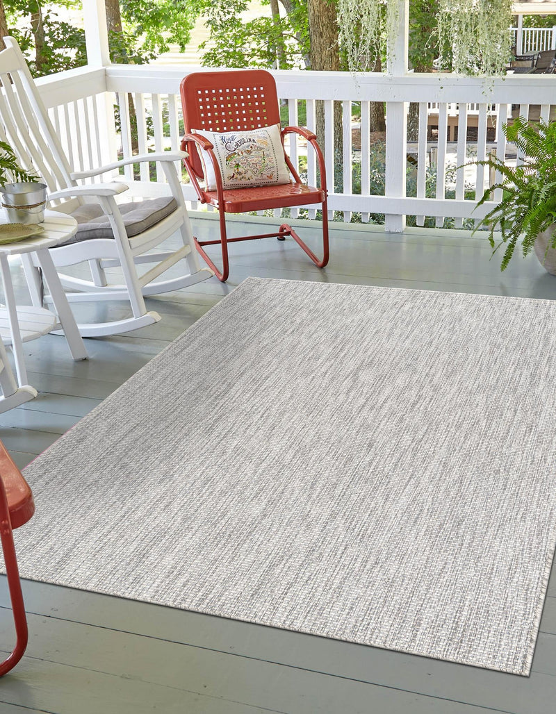 Patio Perfection Collection Area Rug - Veranda (Light Gray) Rectangle Light Gray  lifestyle 4