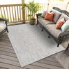 Patio Perfection Collection Area Rug - Veranda (Light Gray) Rectangle Light Gray  lifestyle 27