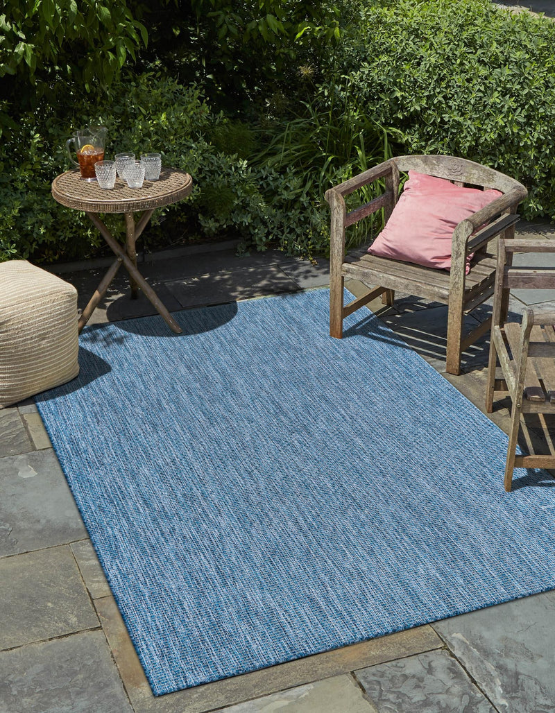 Patio Perfection Collection Area Rug - Veranda (Blue) Rectangle Blue  lifestyle 6