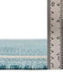 Terrace Fringe Collection Area Rug - Veranda (Aquamarine)