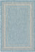 Patio Perimeter Collection Area Rug - Veranda (Aquamarine) Rectangle Aquamarine Main