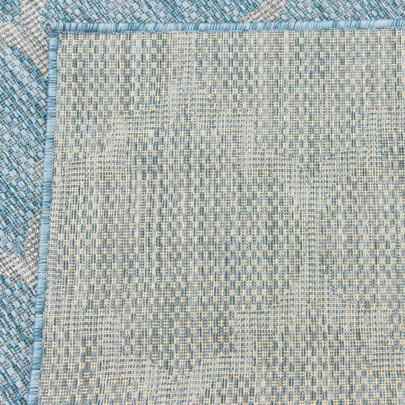 Garden Lattice Oasis Collection Area Rug - Arbor (Aquamarine) Rectangle Aquamarine  lifestyle 26