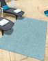 Seaside Serenity Collection Area Rug - Veranda (Aquamarine)