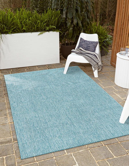 Seaside Serenity Collection Area Rug - Veranda (Aquamarine)