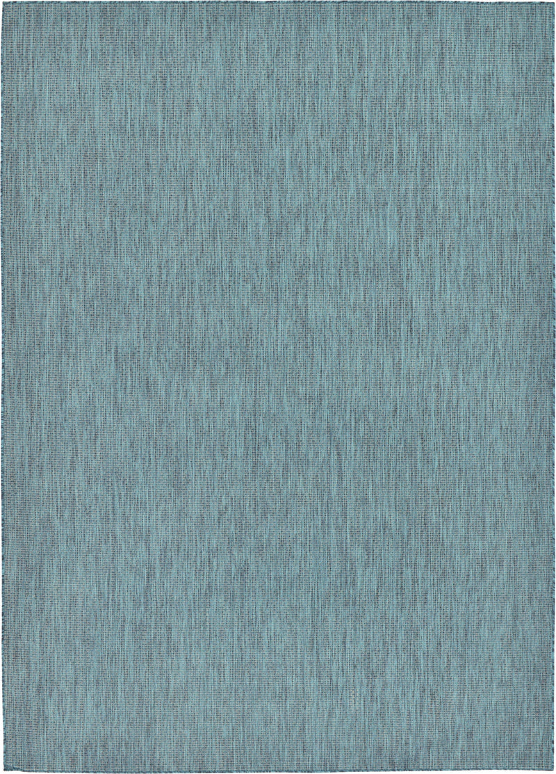 Patio Perfection Collection Area Rug - Veranda (Teal) Rectangle Teal Main