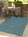 Patio Perfection Collection Area Rug - Veranda (Teal) Rectangle Teal  lifestyle 11