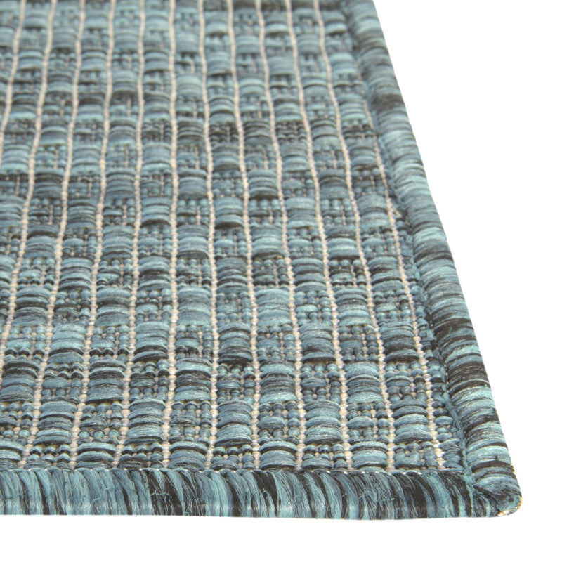 Patio Perfection Collection Area Rug - Veranda (Teal) Rectangle Teal  lifestyle 23