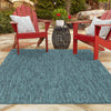 Patio Perfection Collection Area Rug - Veranda (Teal) Rectangle Teal  lifestyle 43