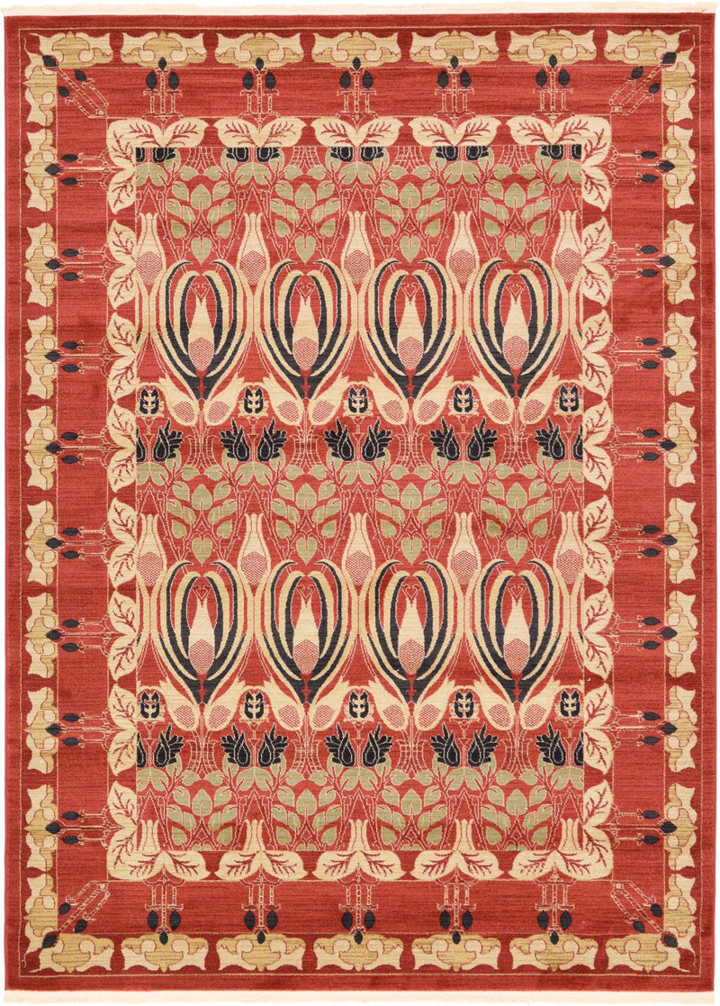 Chelsea Elegance Collection Area Rug -  Brompton (Rust Red) Rectangle Rust Red Main