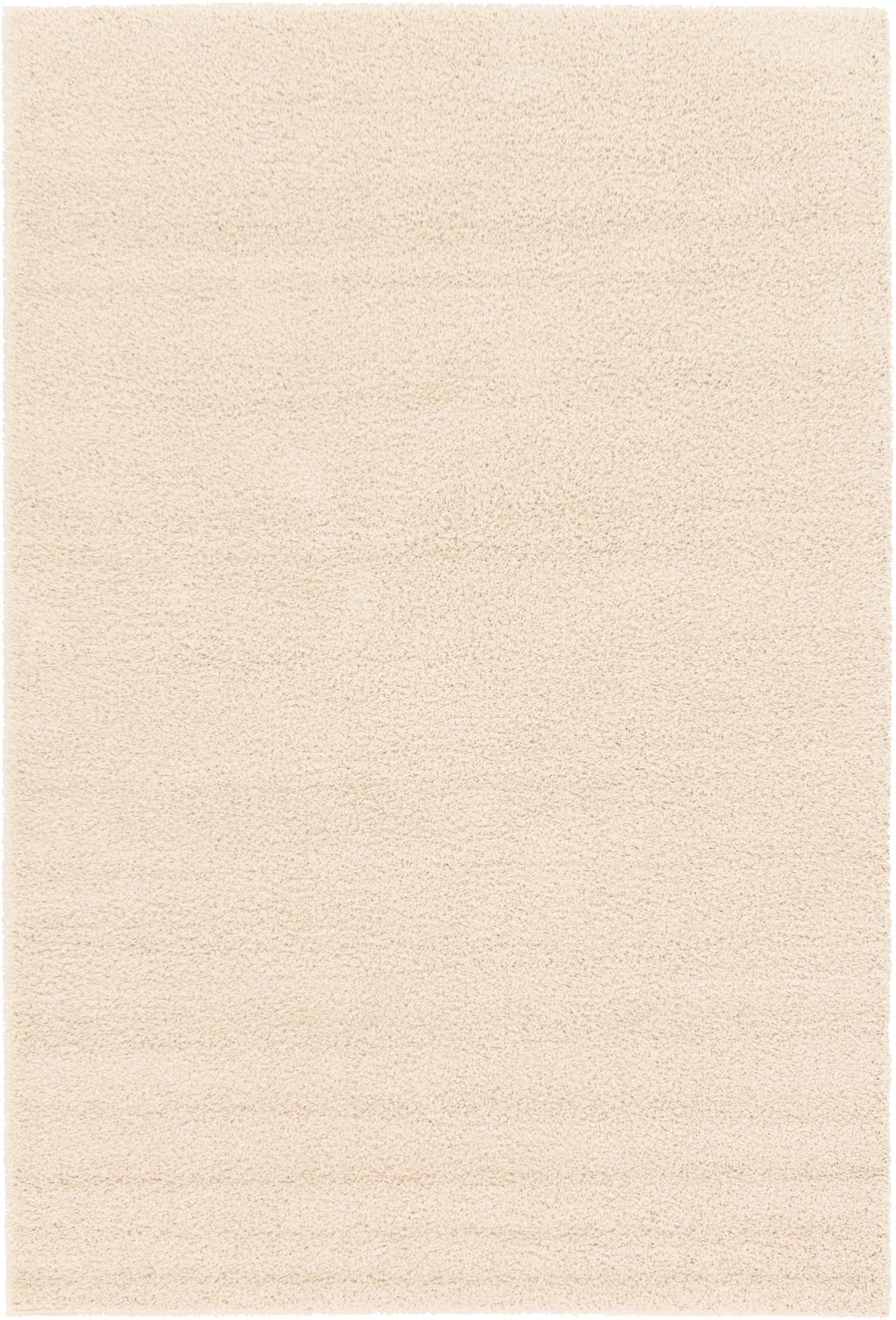 Solid Shag Seaside Collection Area Rug - Glenview (Cream) Rectangle Cream Main