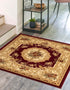 Versailles Elegance Collection Area Rug -  Louveciennes (Red)