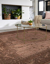 Horizon Collection Area Rug -  Apex (Brown) Square Brown  lifestyle 38