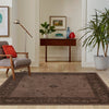 Horizon Collection Area Rug -  Apex (Brown) Square Brown  lifestyle 78