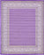 Soho Elegance Collection Area Rug -  Mercer (Violet) Rectangle Violet Main