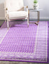 Soho Elegance Collection Area Rug -  Mercer (Violet)