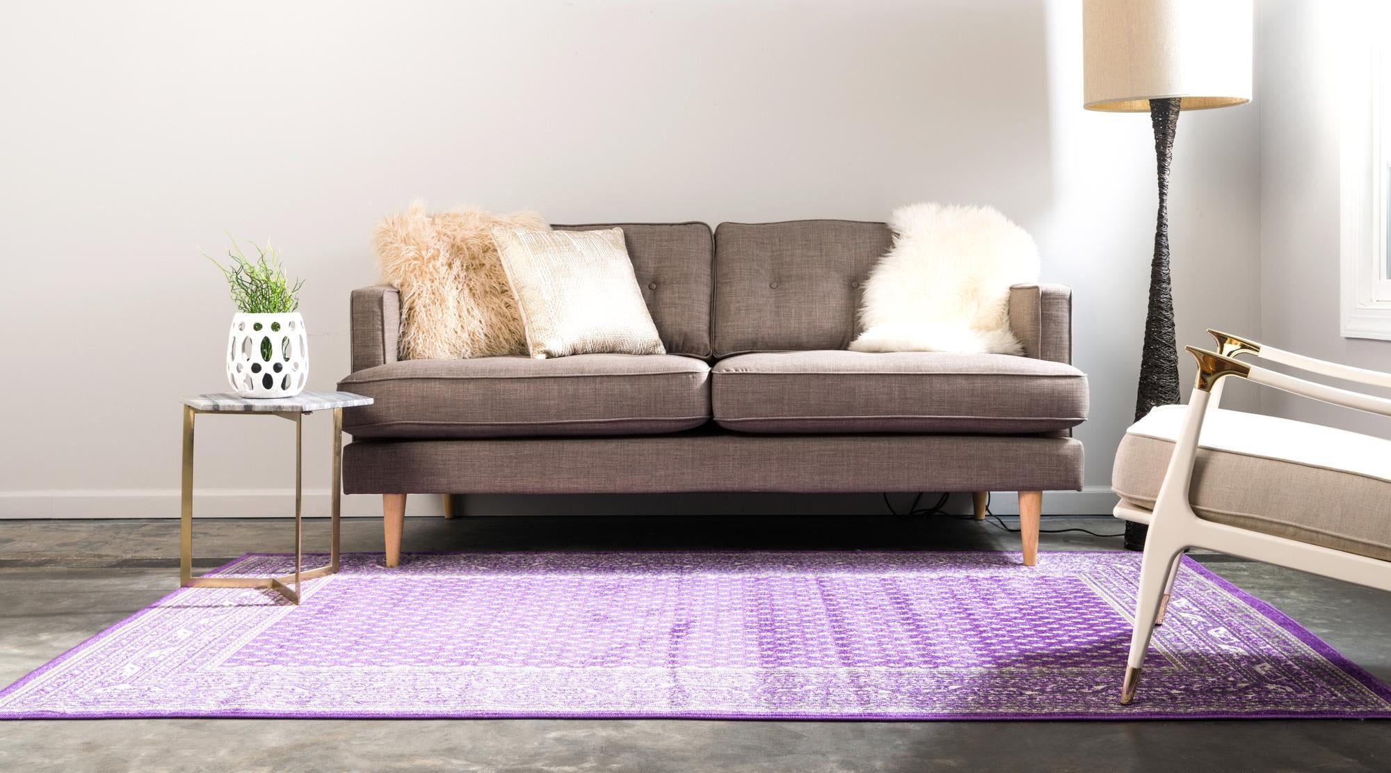 Soho Elegance Collection Area Rug -  Mercer (Violet)