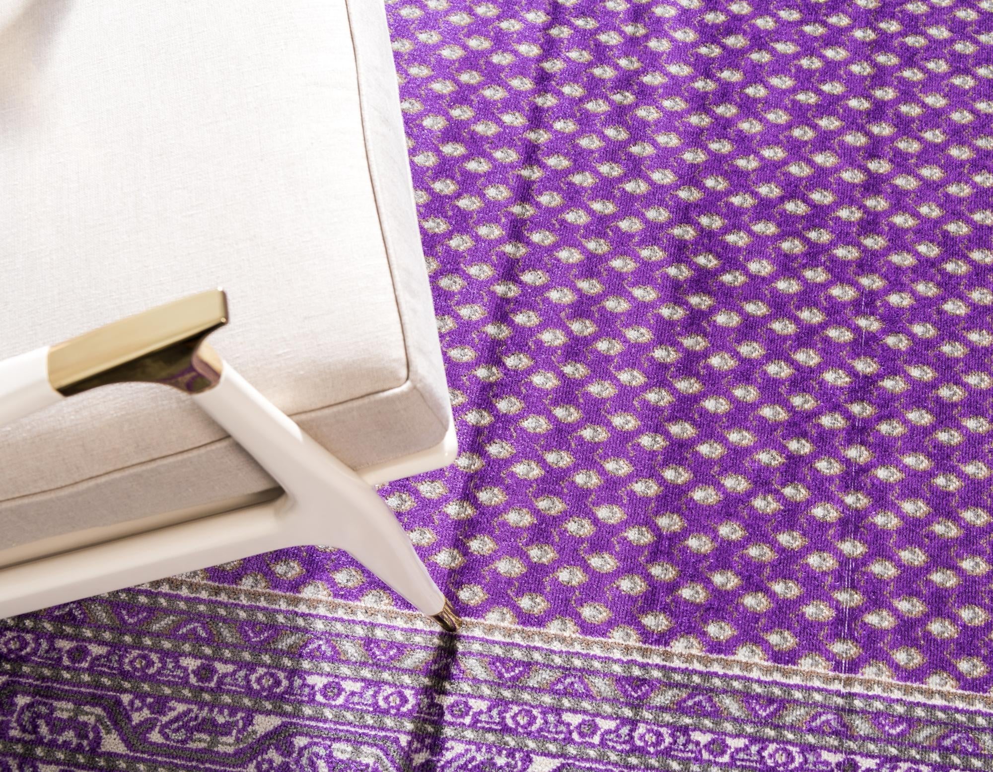 Soho Elegance Collection Area Rug -  Mercer (Violet)