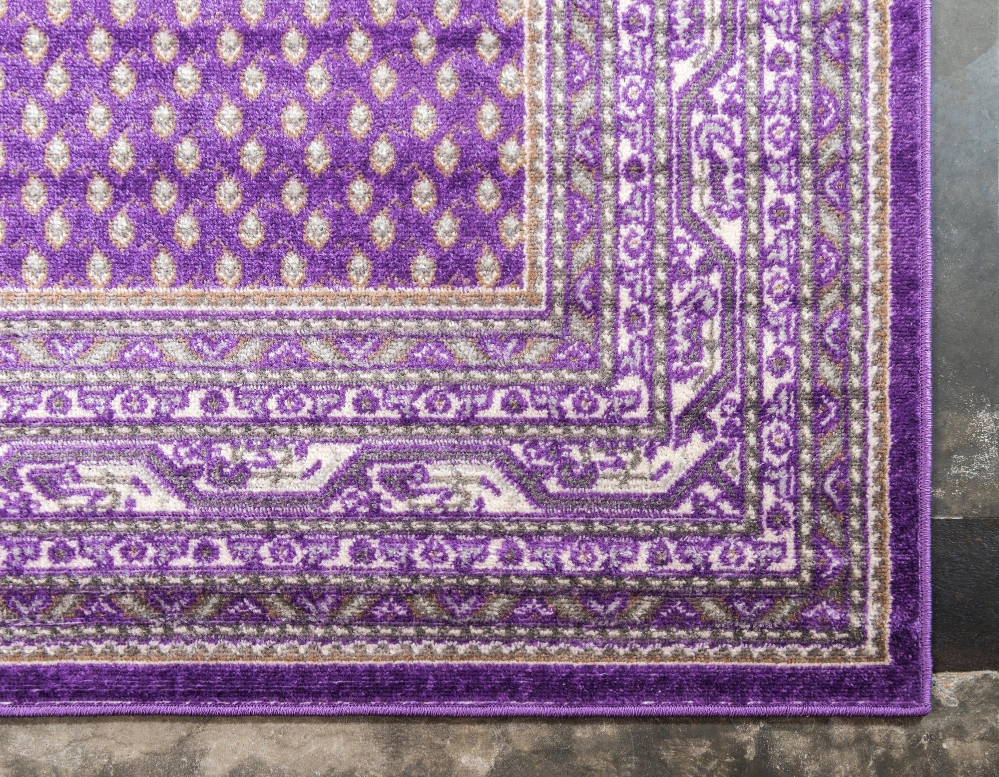 Soho Elegance Collection Area Rug -  Mercer (Violet)