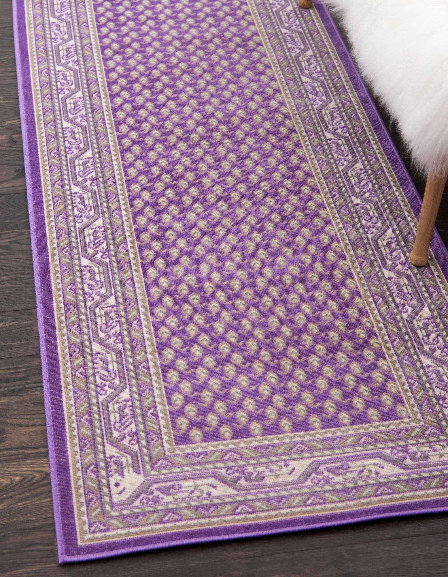 Soho Elegance Collection Area Rug -  Mercer (Violet)