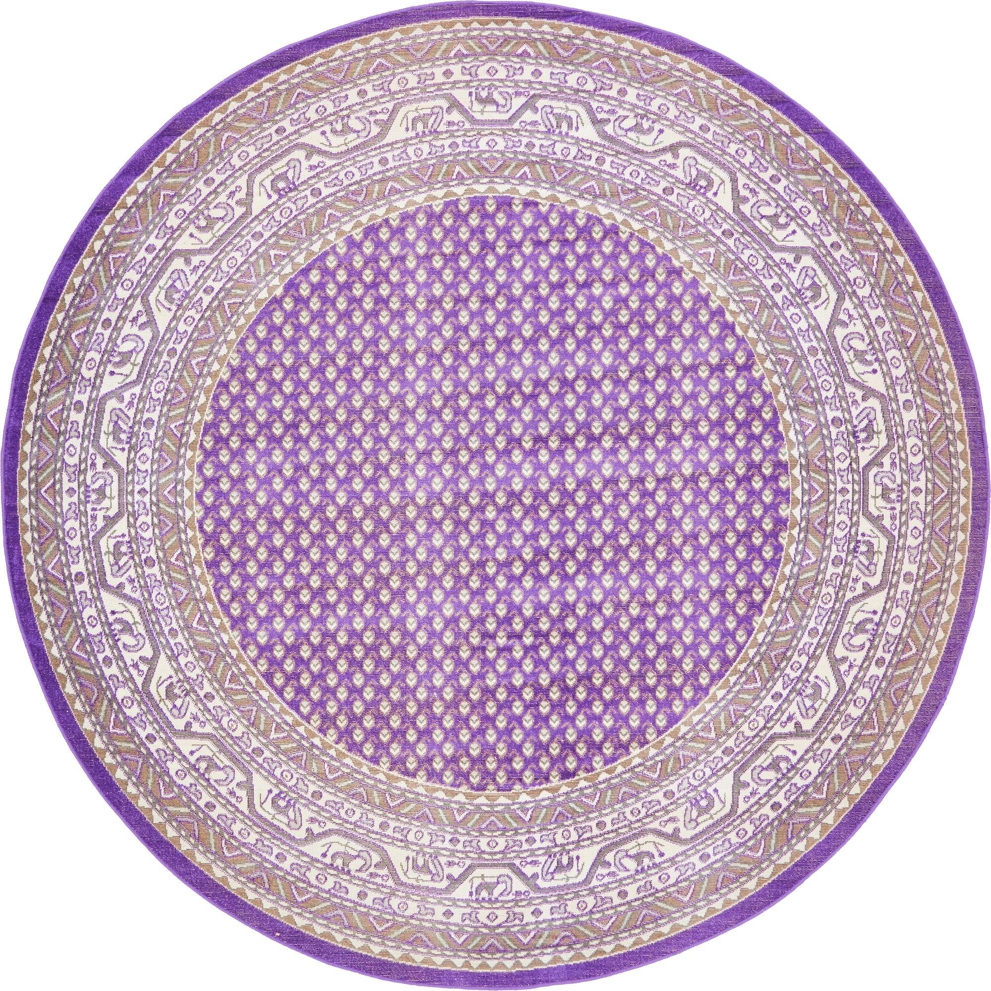 Soho Elegance Collection Area Rug -  Mercer (Violet)