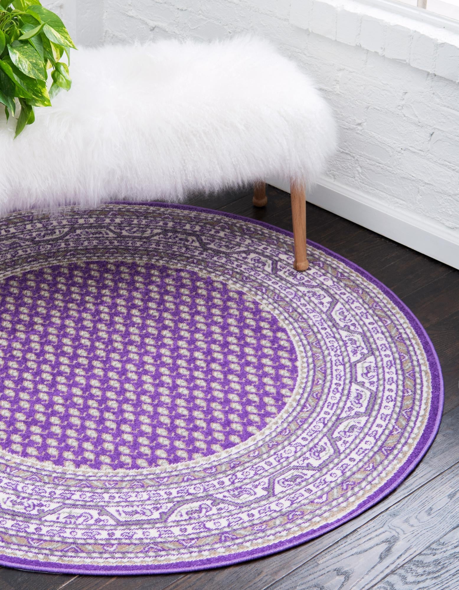 Soho Elegance Collection Area Rug -  Mercer (Violet)