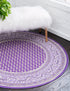 Soho Elegance Collection Area Rug -  Mercer (Violet)