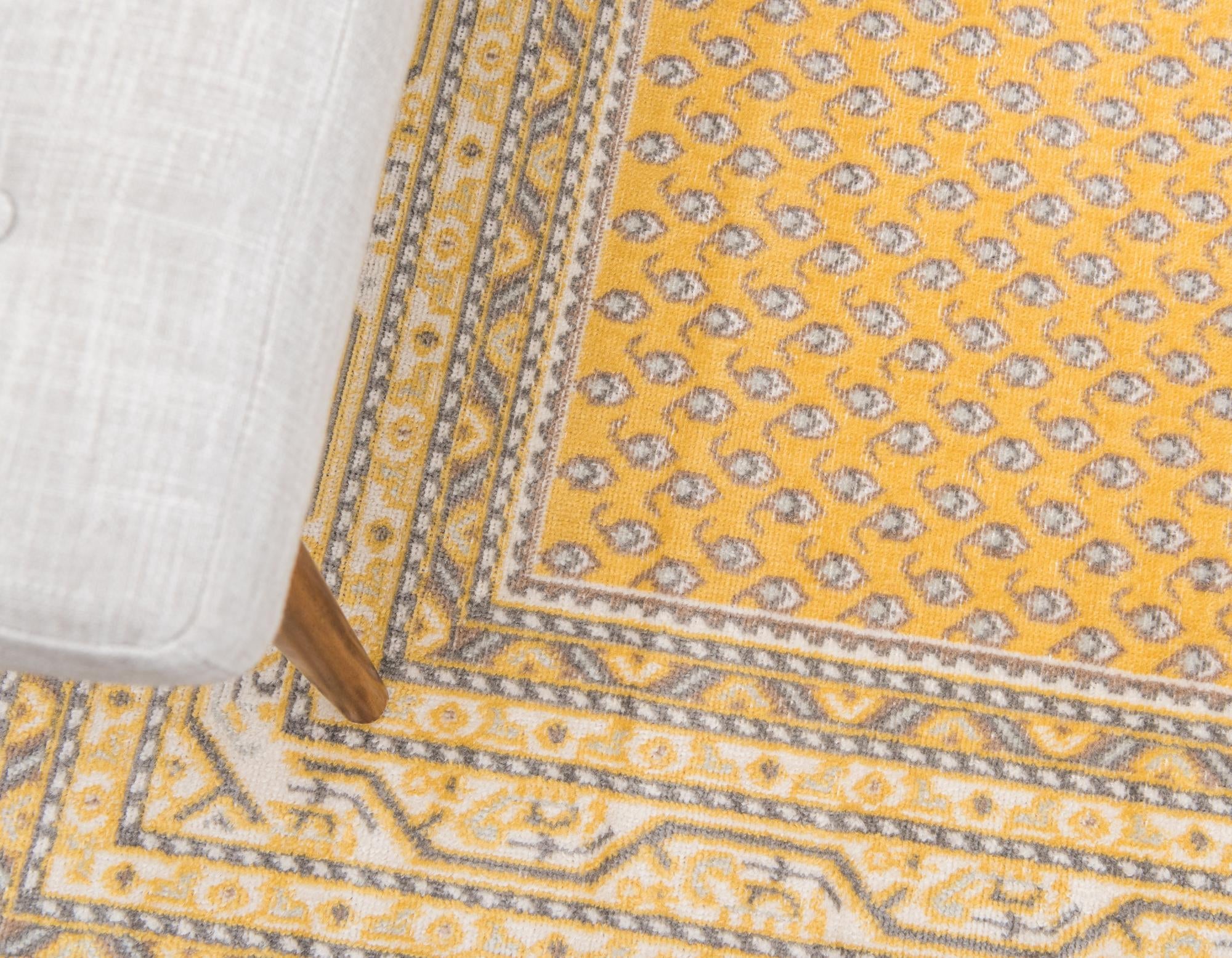 Soho Elegance Collection Area Rug -  Mercer (Yellow)