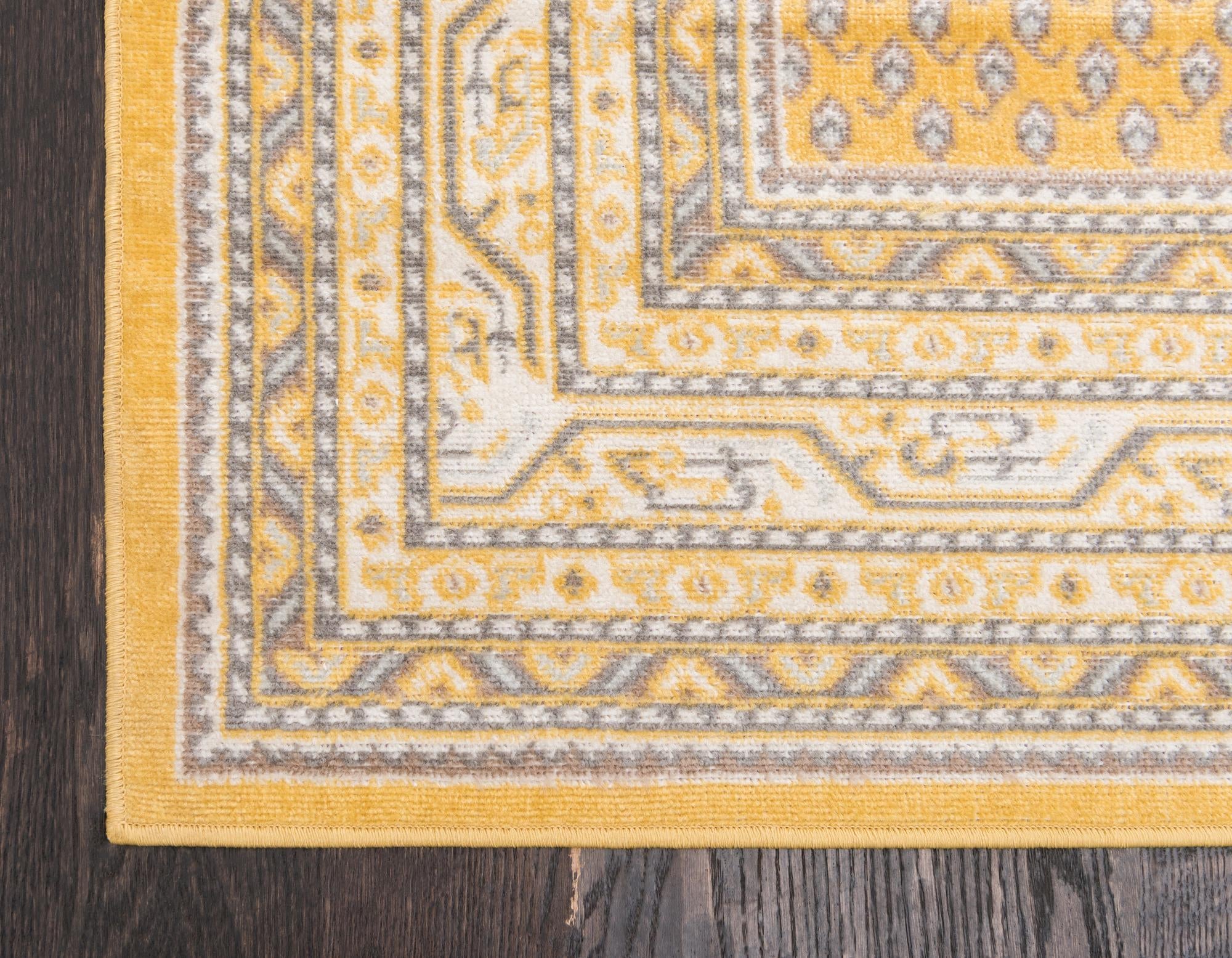 Soho Elegance Collection Area Rug -  Mercer (Yellow)