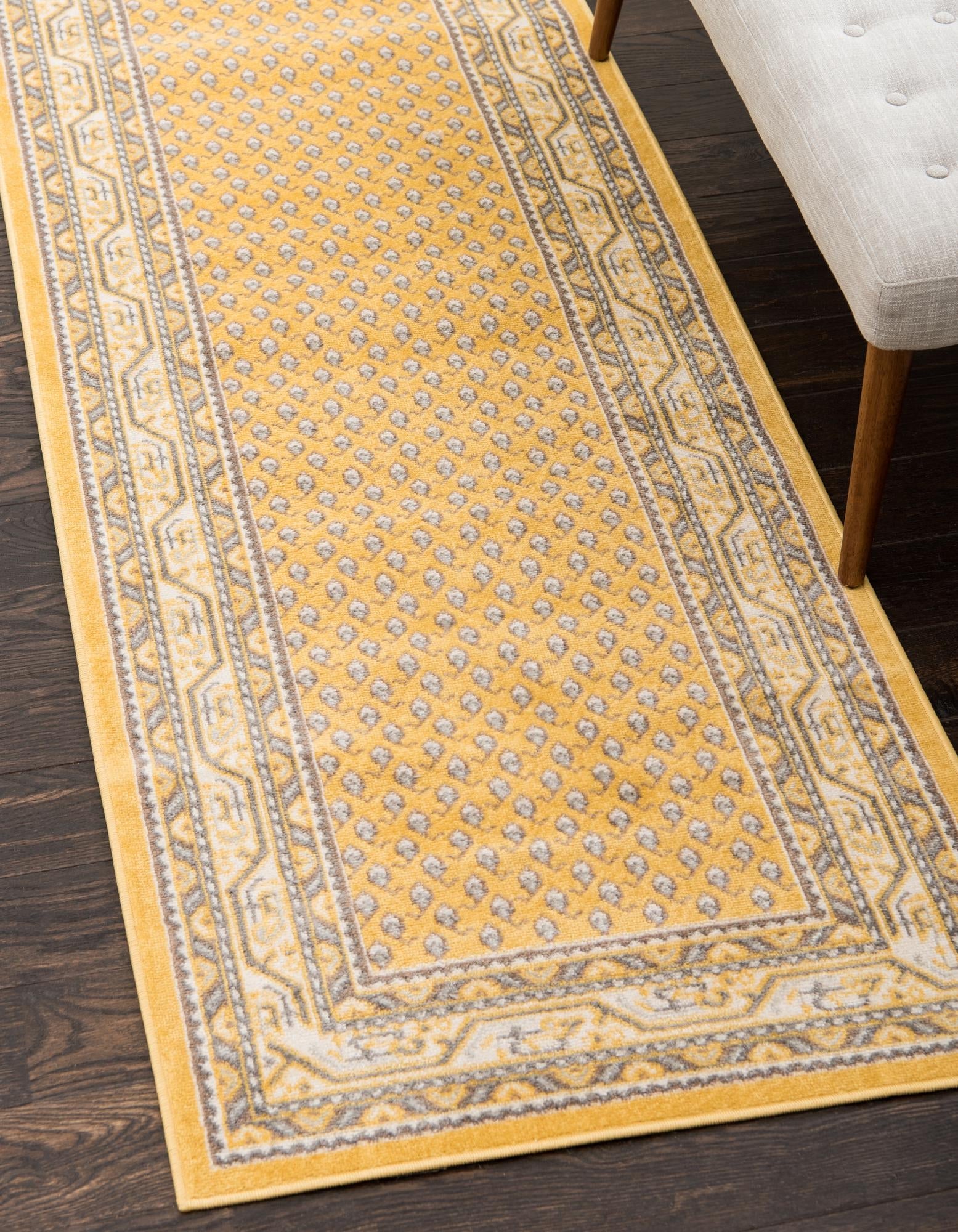 Soho Elegance Collection Area Rug -  Mercer (Yellow)