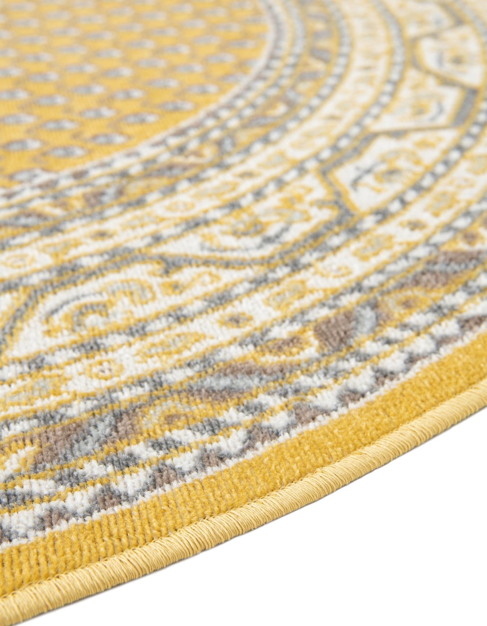 Soho Elegance Collection Area Rug -  Mercer (Yellow)