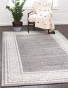 Soho Elegance Collection Area Rug -  Mercer (Gray) Rectangle Gray  lifestyle 2