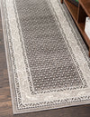 Soho Elegance Collection Area Rug -  Mercer (Gray) Runner Gray  lifestyle 19