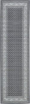 Soho Elegance Collection Area Rug -  Mercer (Gray) Runner Gray  lifestyle 15