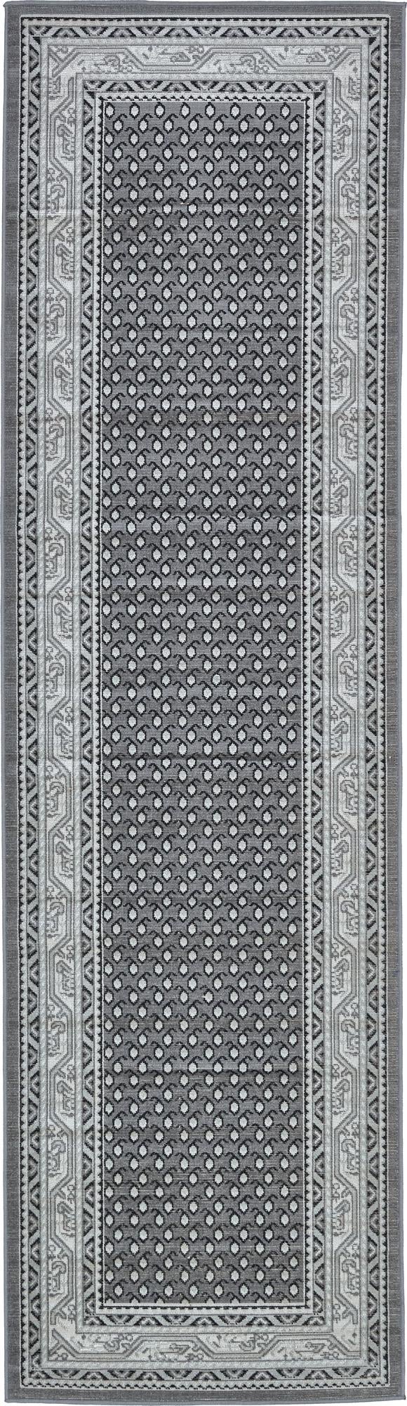 Soho Elegance Collection Area Rug -  Mercer (Gray) Runner Gray  lifestyle 15