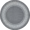 Soho Elegance Collection Area Rug -  Mercer (Gray) Round Gray  lifestyle 16