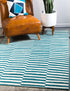 Soho Elegance Collection Area Rug -  Hudson (Turquoise)