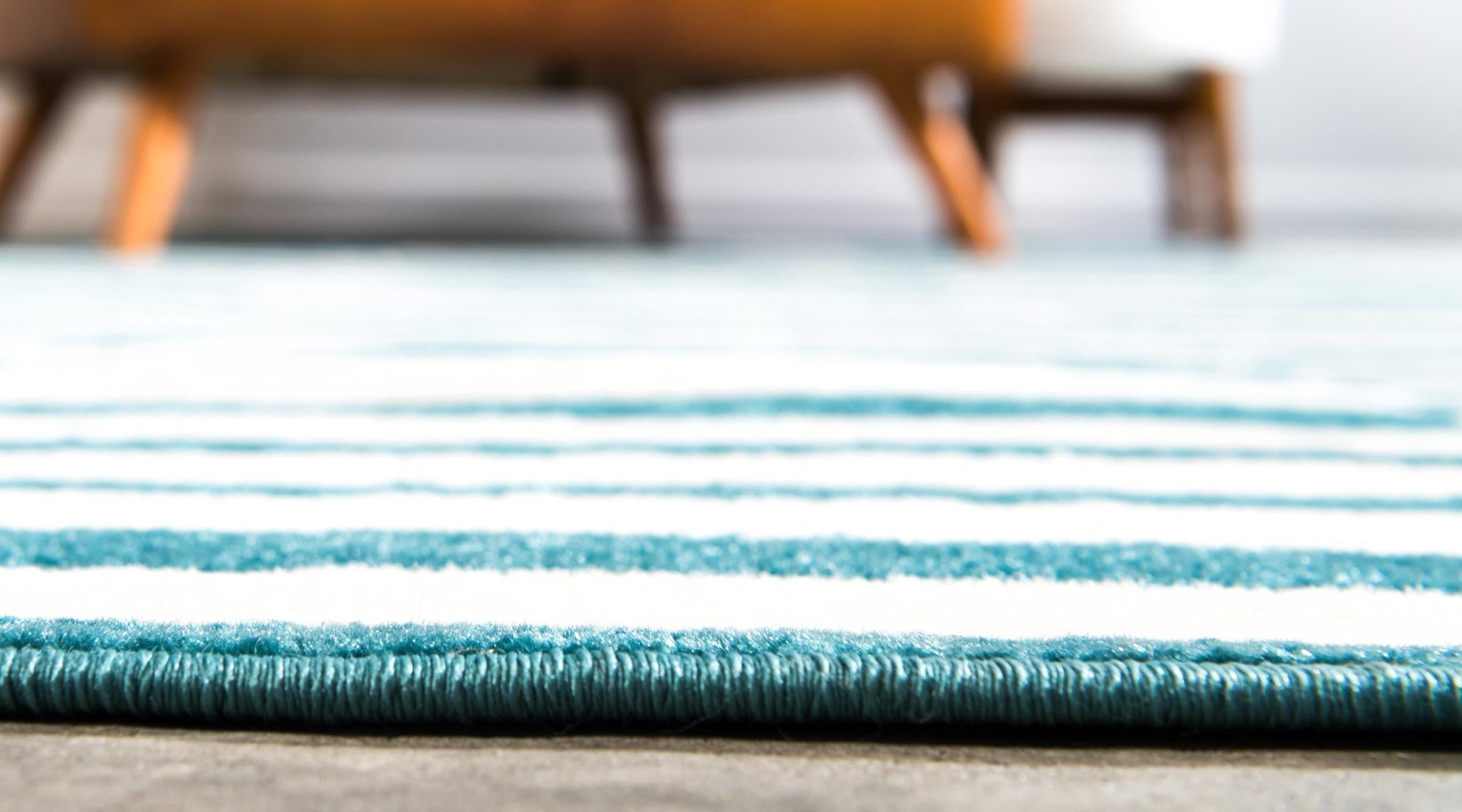 Soho Elegance Collection Area Rug -  Hudson (Turquoise)