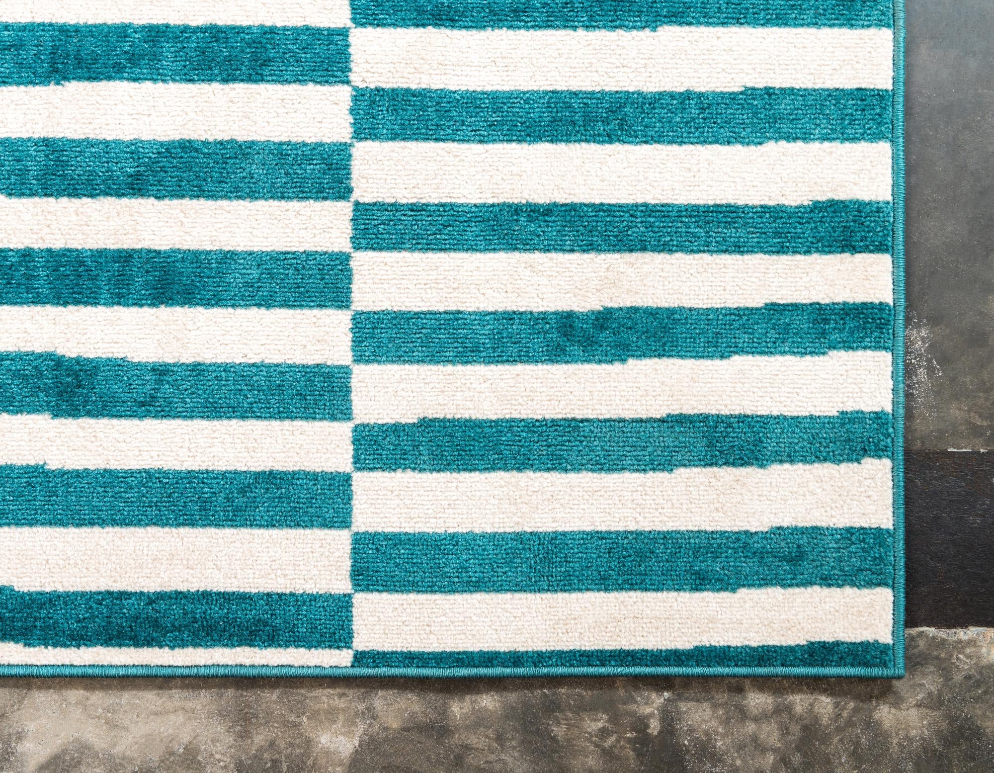 Soho Elegance Collection Area Rug -  Hudson (Turquoise)