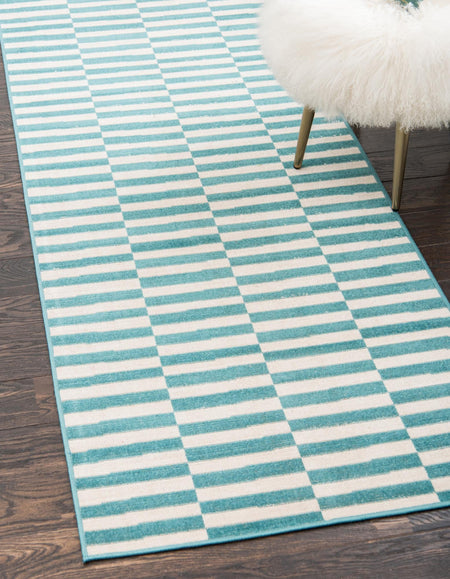 Soho Elegance Collection Area Rug -  Hudson (Turquoise)